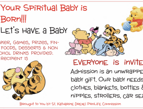 Spiritual Baby Shower – Sunday May 4th, 1-5 pm